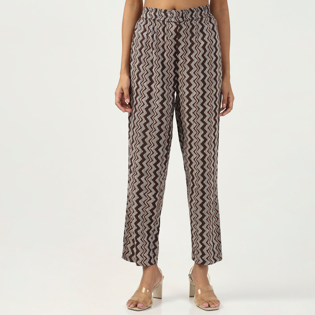 Printed Straight Full Length Pants