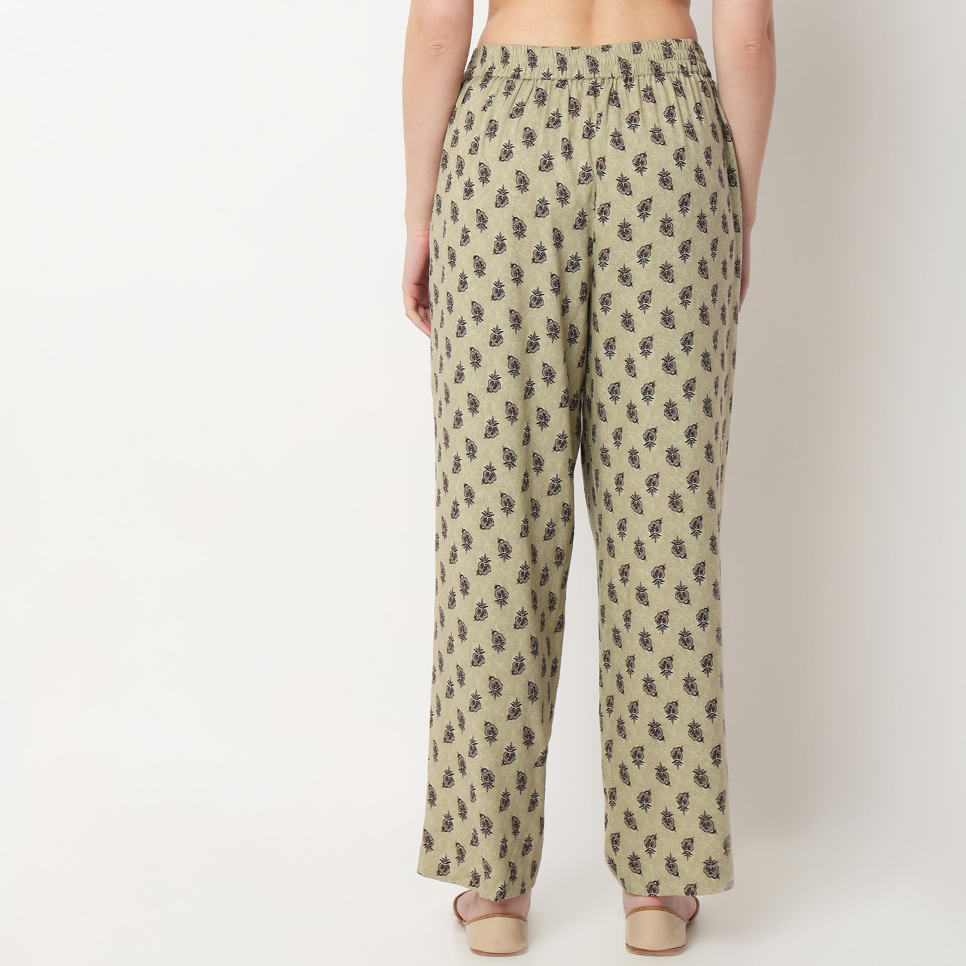 Ankle Length Printed Straight Pants