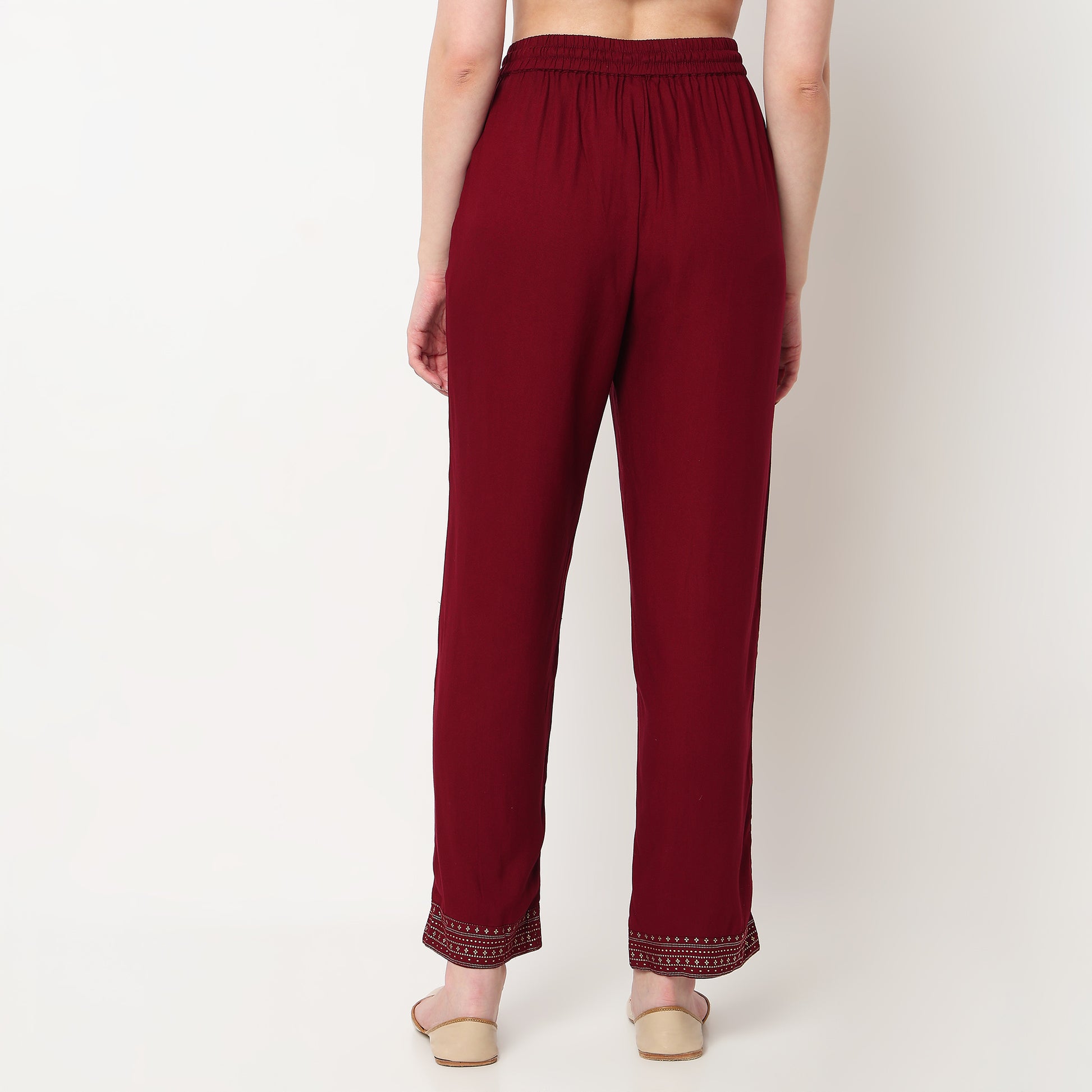 Ankle Length Printed Straight Pants