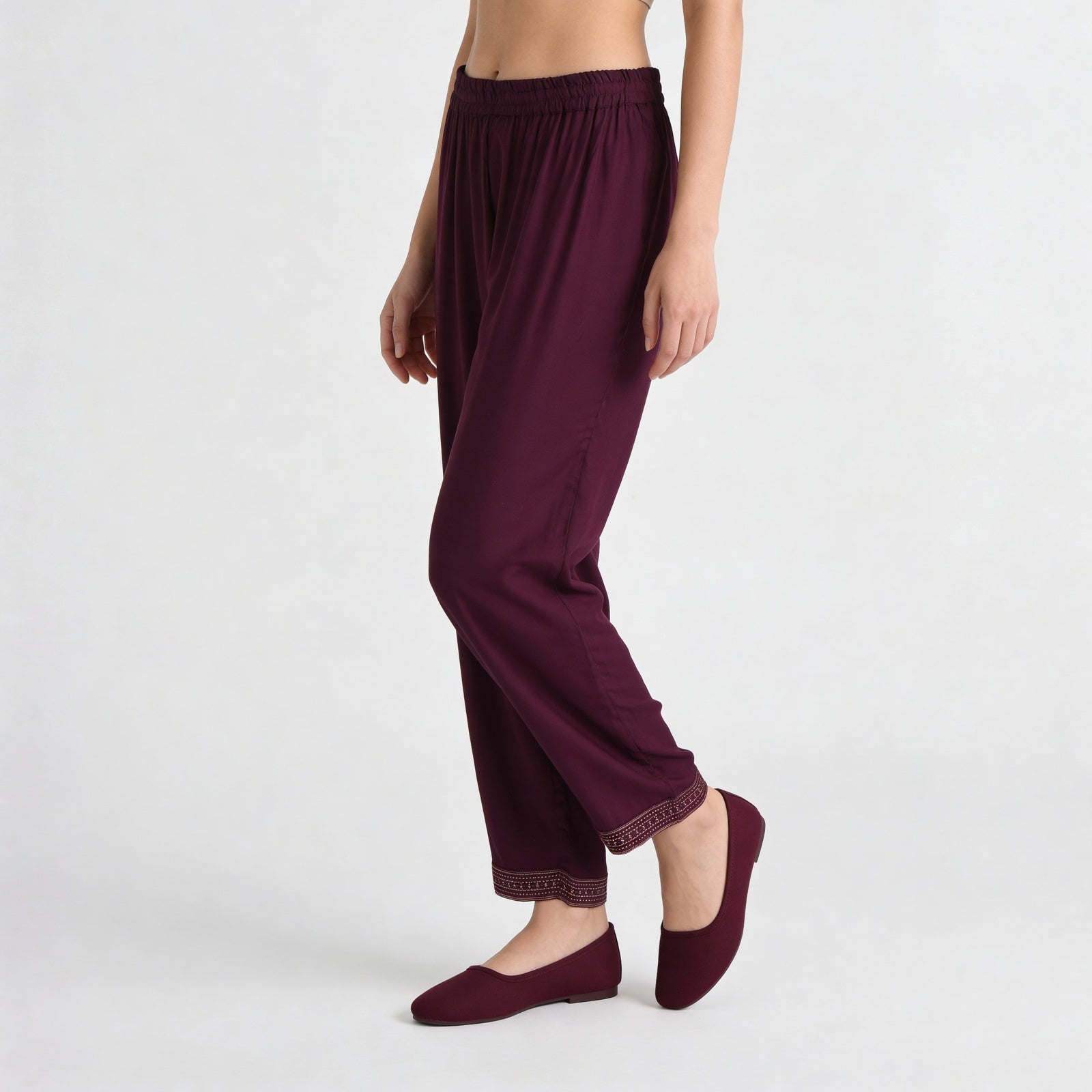 Ankle Length Printed Straight Pants