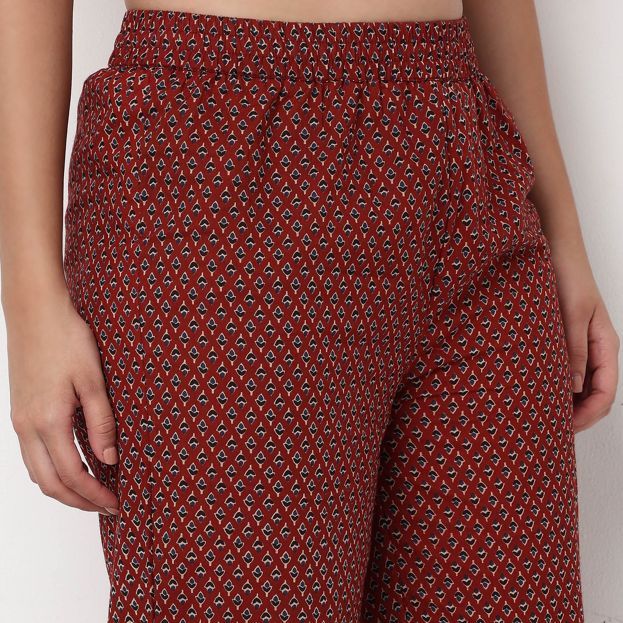 Buy Now - Cotton Essential Printed Straight Pants - Style Union