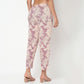 Printed Mid Rise Cord-It Pant