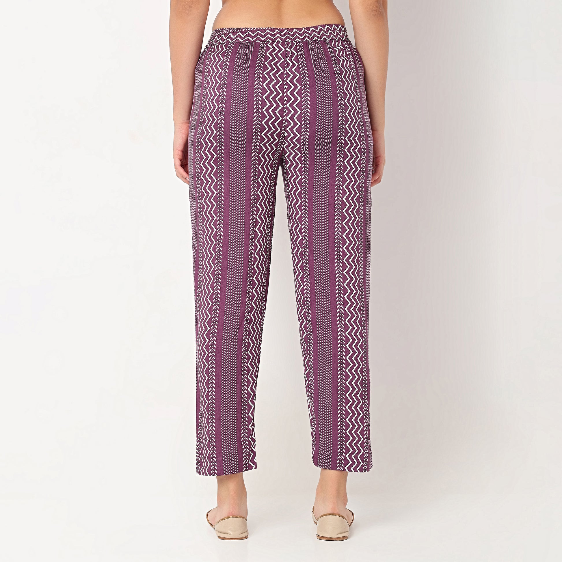 Ankle Length Printed Straight Pants