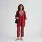 Prinetd Mid Rise Travel Pants