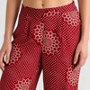 Prinetd Mid Rise Travel Pants
