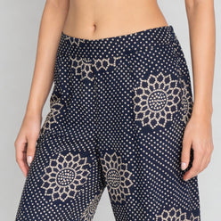 Printed Full Length Travel Pants