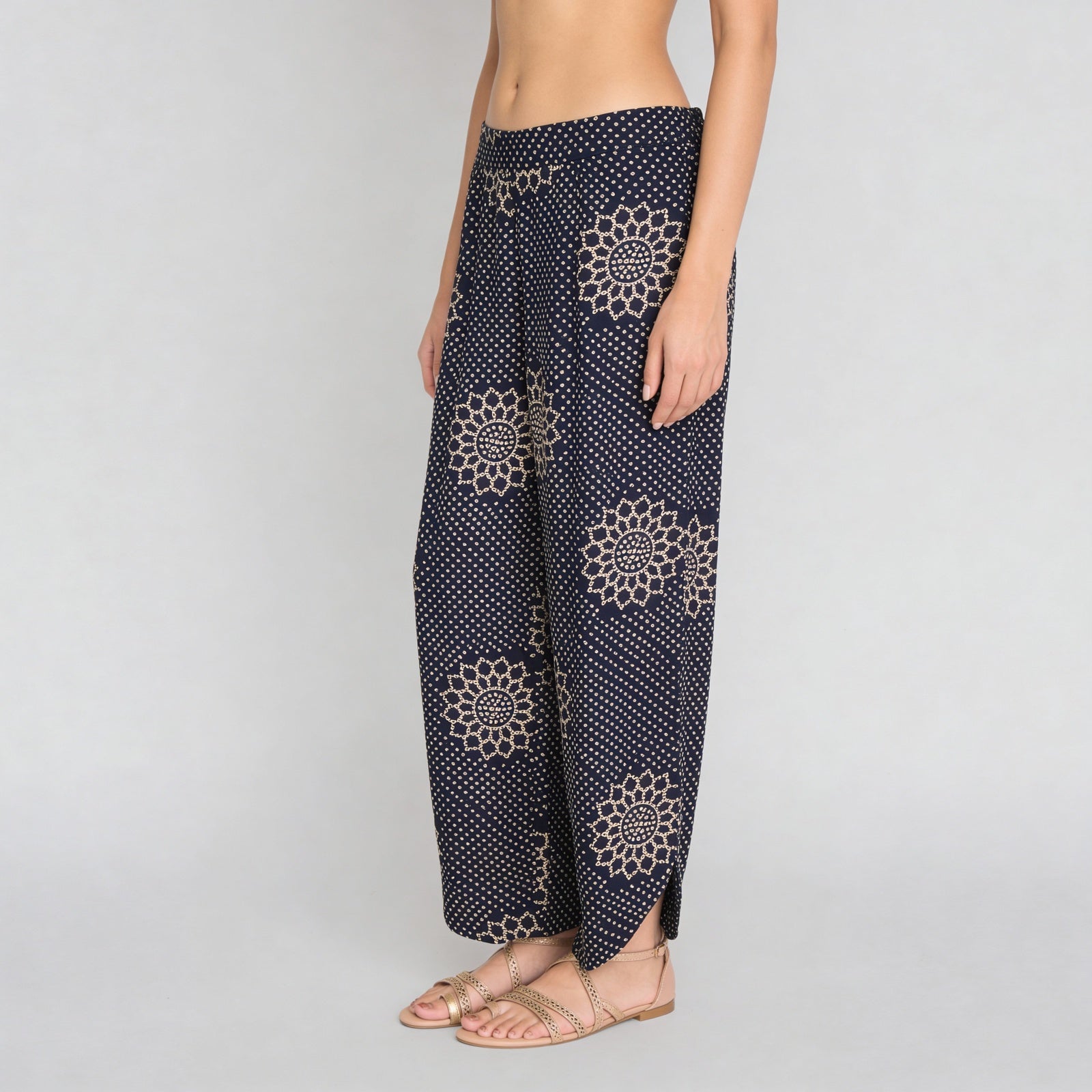 Printed Full Length Travel Pants