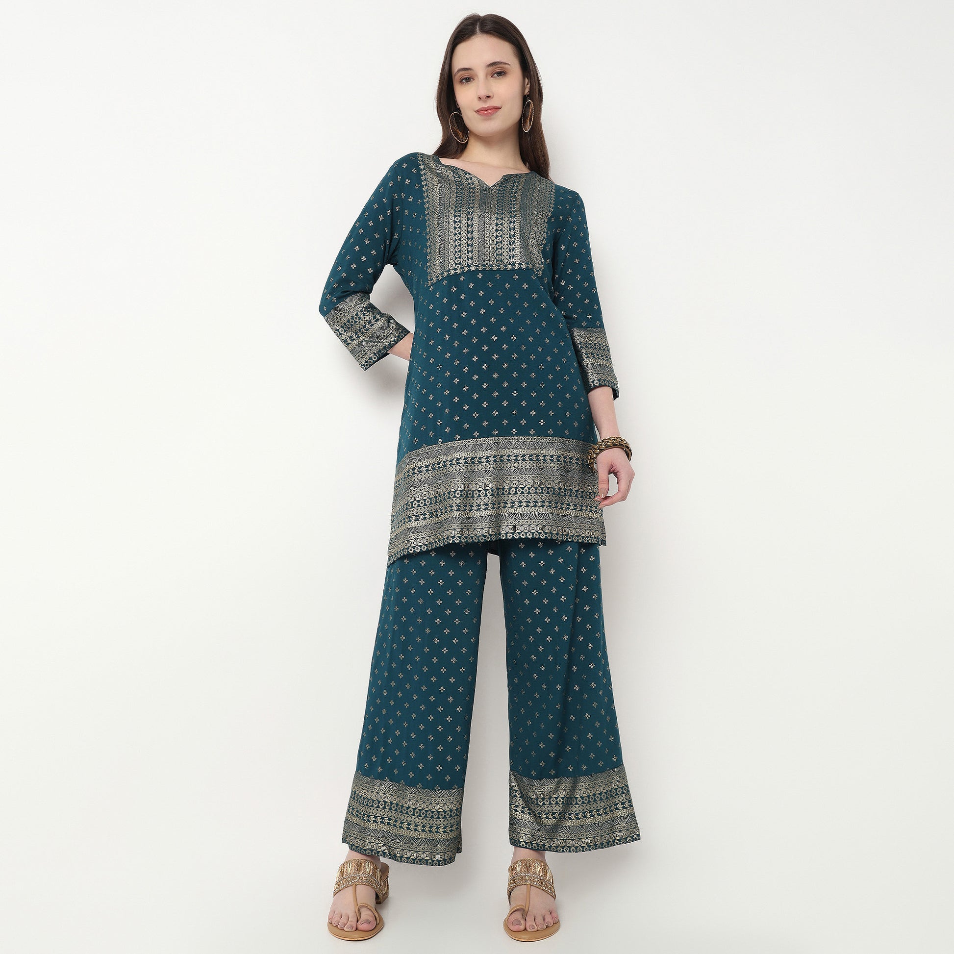 Ankle Length Printed Palazzo