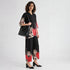 Straight Fit Printed Mid Rise Palazzos