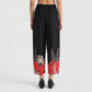 Straight Fit Printed Mid Rise Palazzos