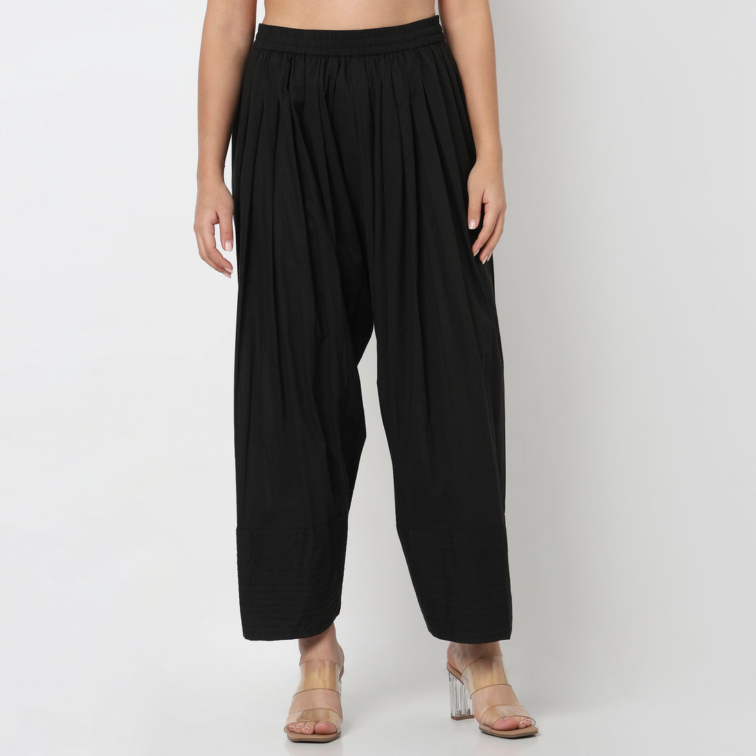 Cotton Solid Farsi Pants