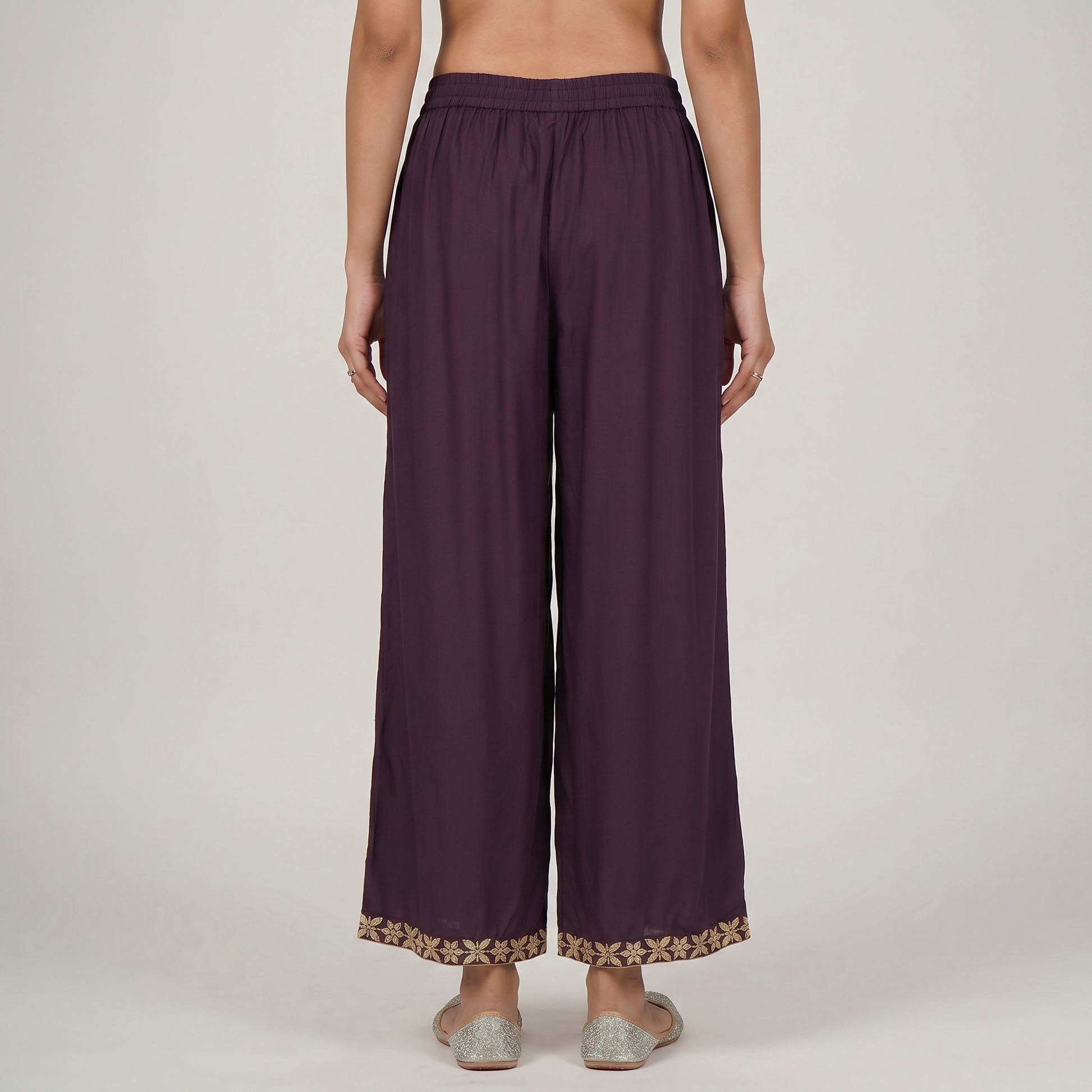Wide Leg Mid Rise Palazzos