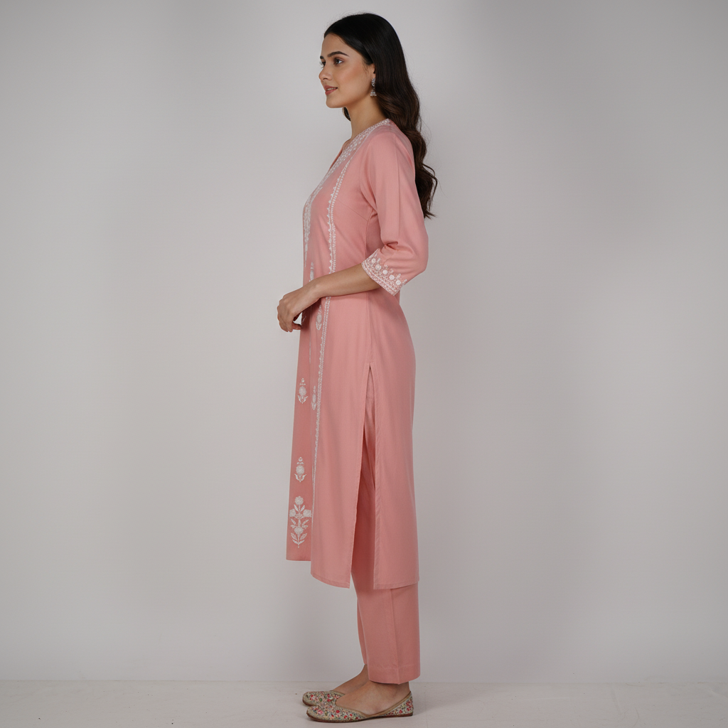 Solid Straight Pants