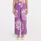 Printed Straight Mid Rise Pants