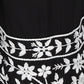 Embroidered Straight Mid Rise Pants