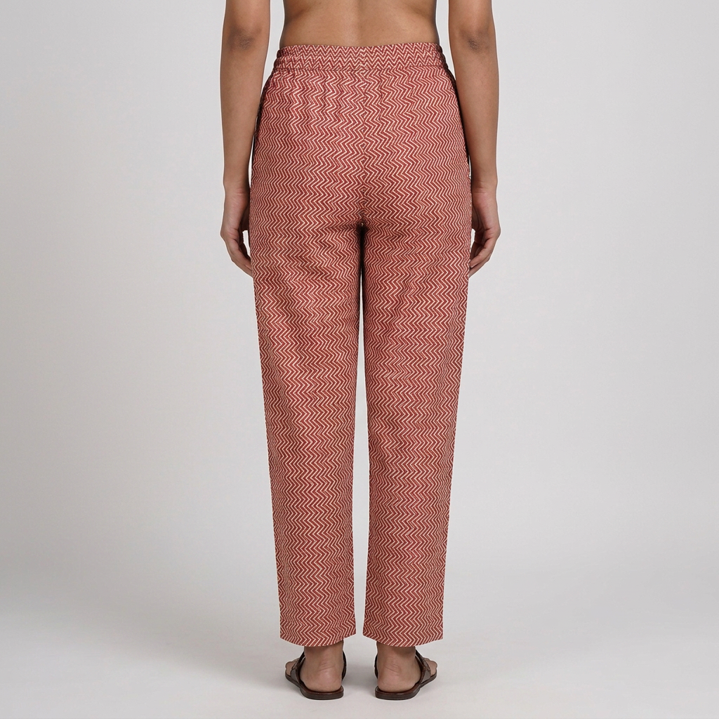 Cotton Printed Straight Pant