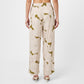 Printed Straight Pants