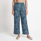 Cotton Printed Straight Mid Rise Pants