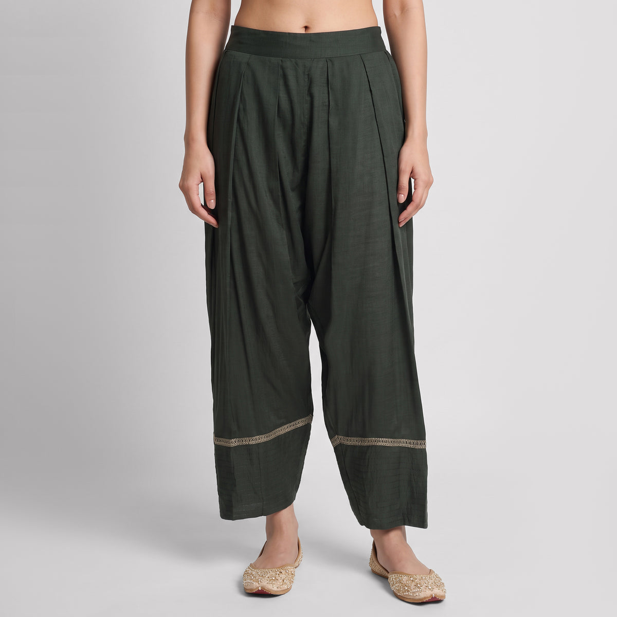 Solid Straight Pants