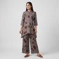 Cotton Printed High Rise Pants