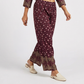 Printed Straight Mid Rise Pants