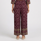 Printed Straight Mid Rise Pants