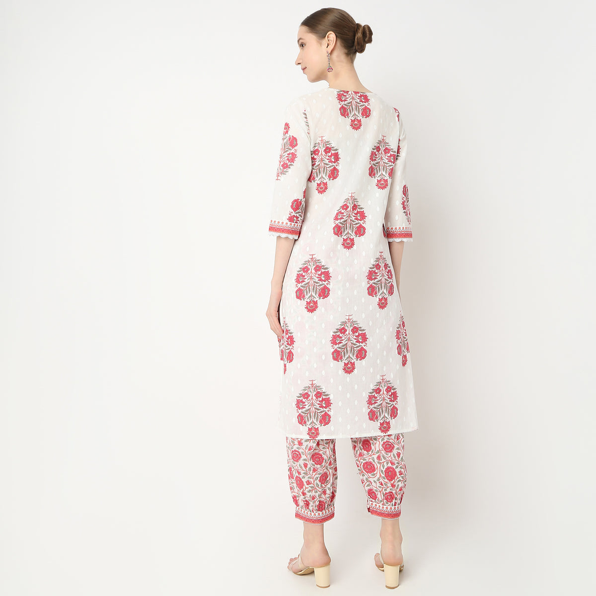 Straight Fit Printed Kurta and Pant with Dupatta Set