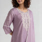 Embroidered Straight Kurta with Pant & Dupatta Set