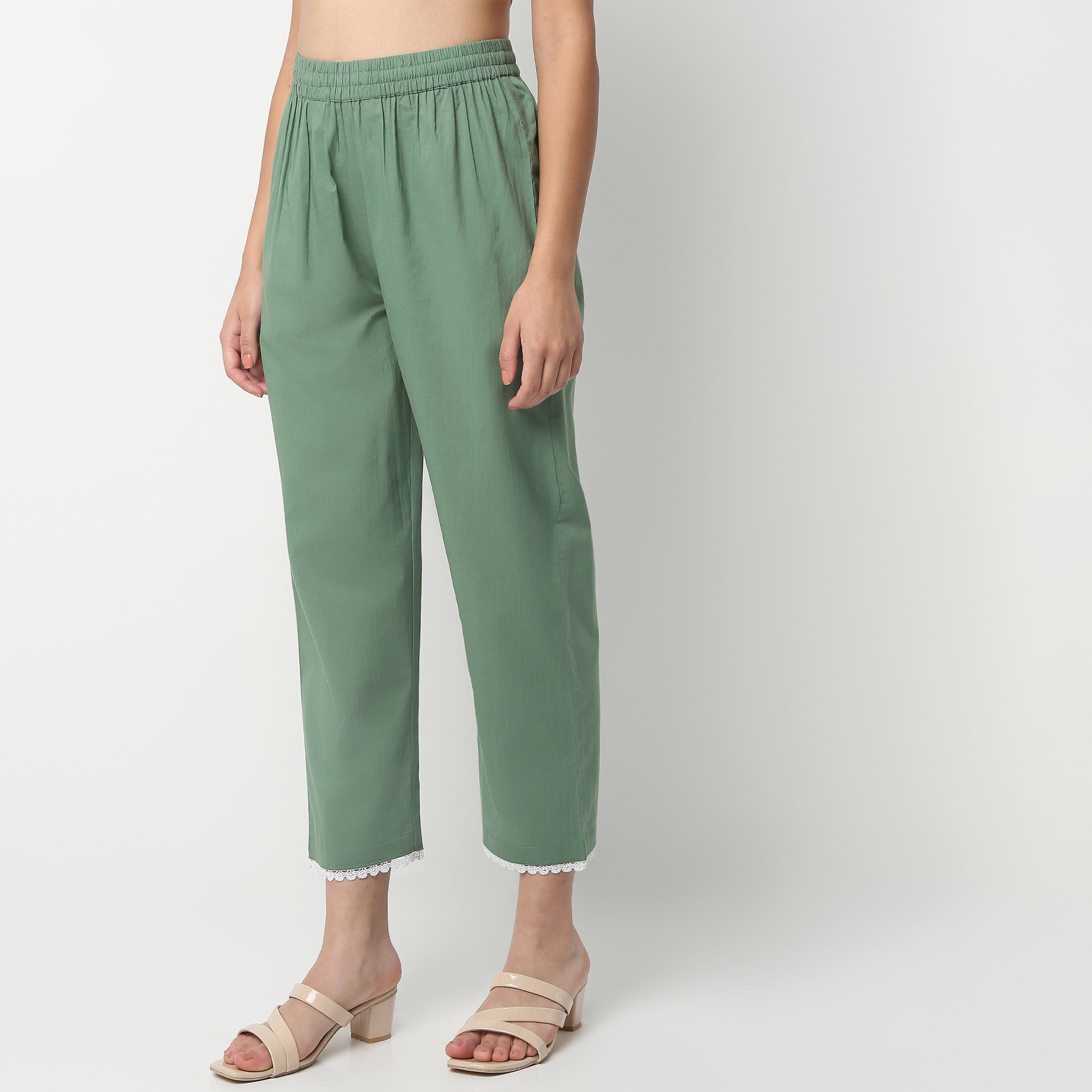 Flare Fit Printed V-Neck Kurta and Pant with Dupatta Set