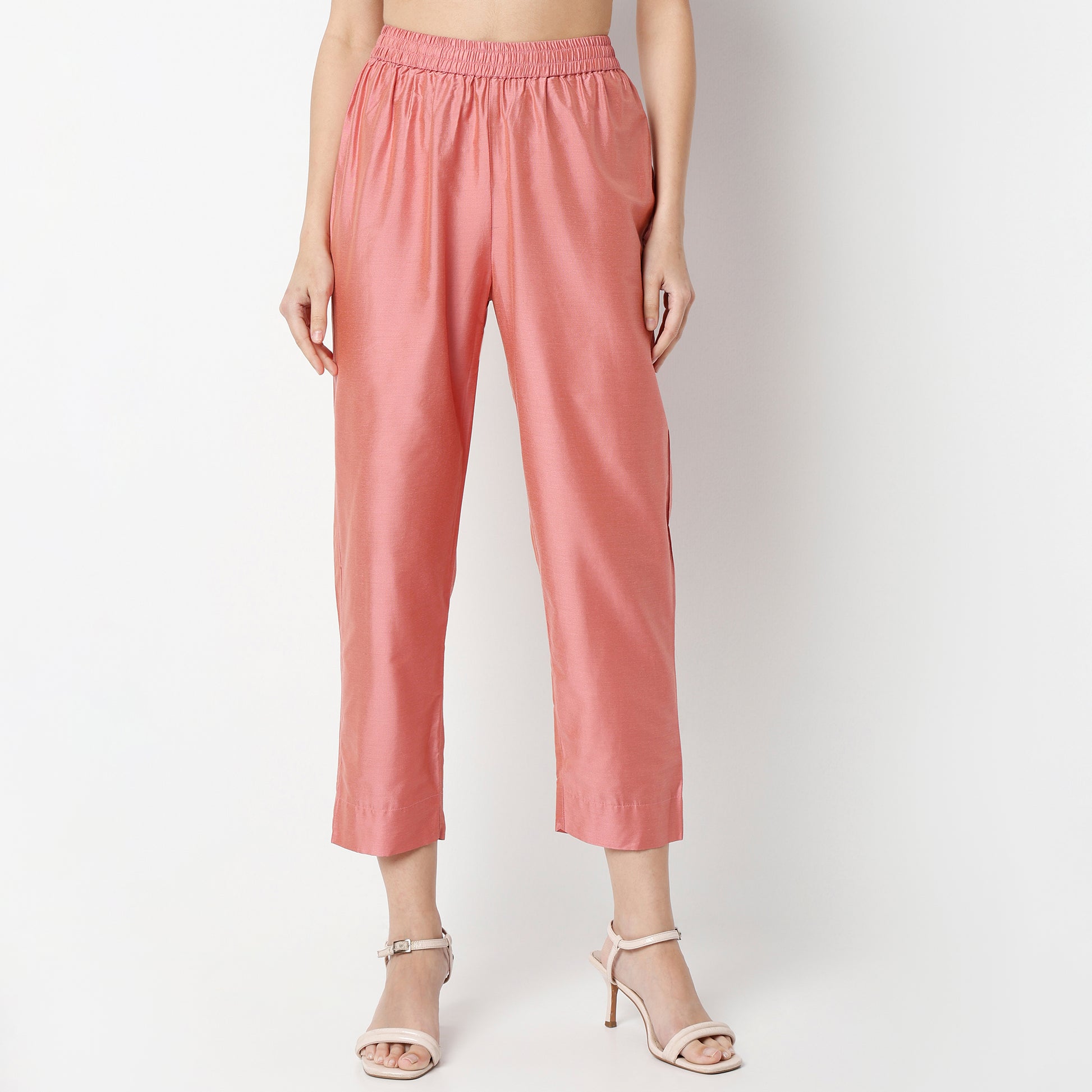 Straight Fit Embroidered Round Neck Kurta and Pant with Dupatta Set