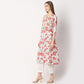 Flare Fit Printed Round Neck Kurta and Pant with Dupatta Set