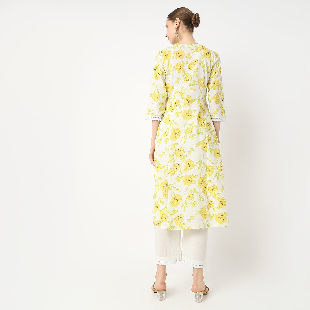 Flare Fit Printed Kurta and Pant with Dupatta Set