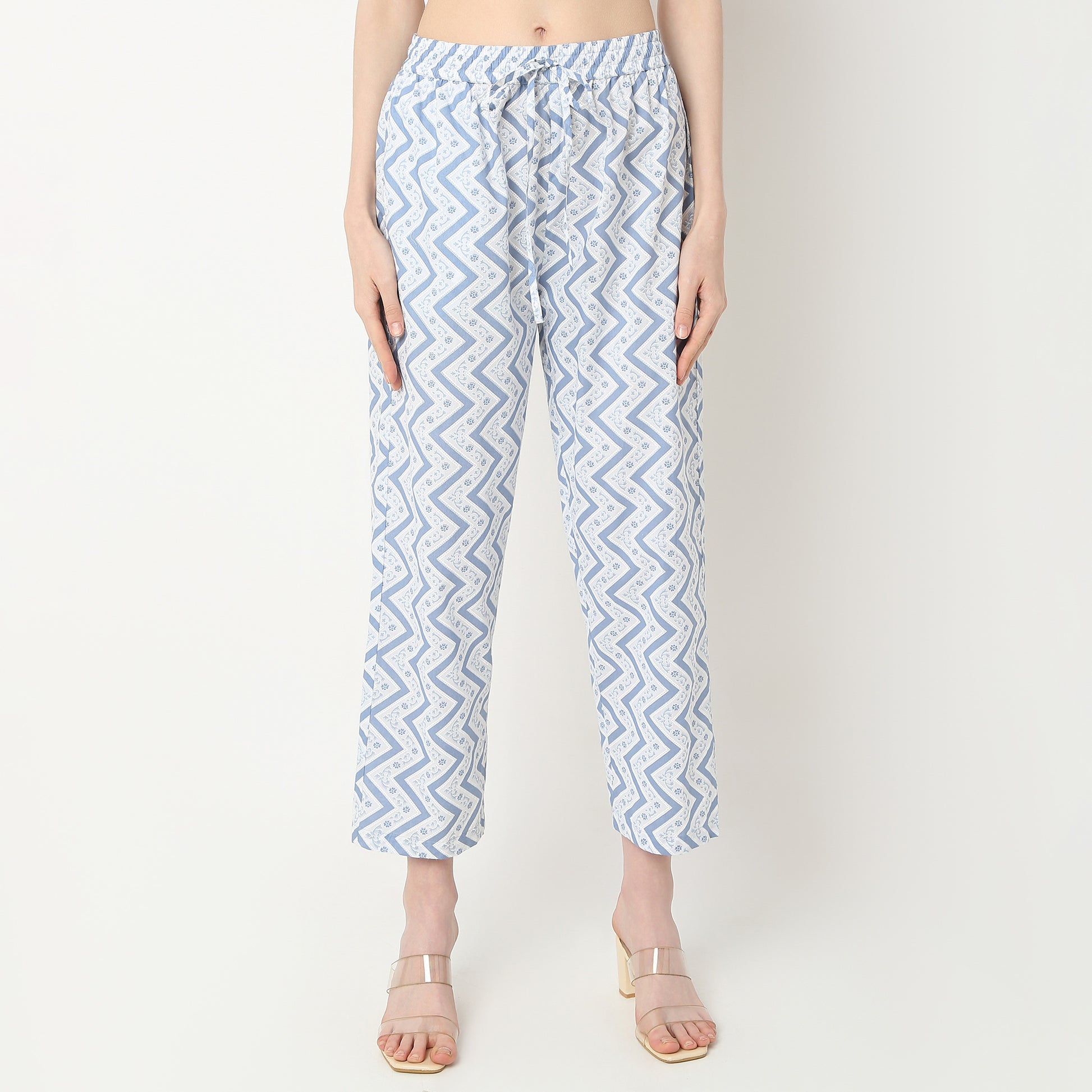 Flare Fit Printed Kurta and Pant with Dupatta Set