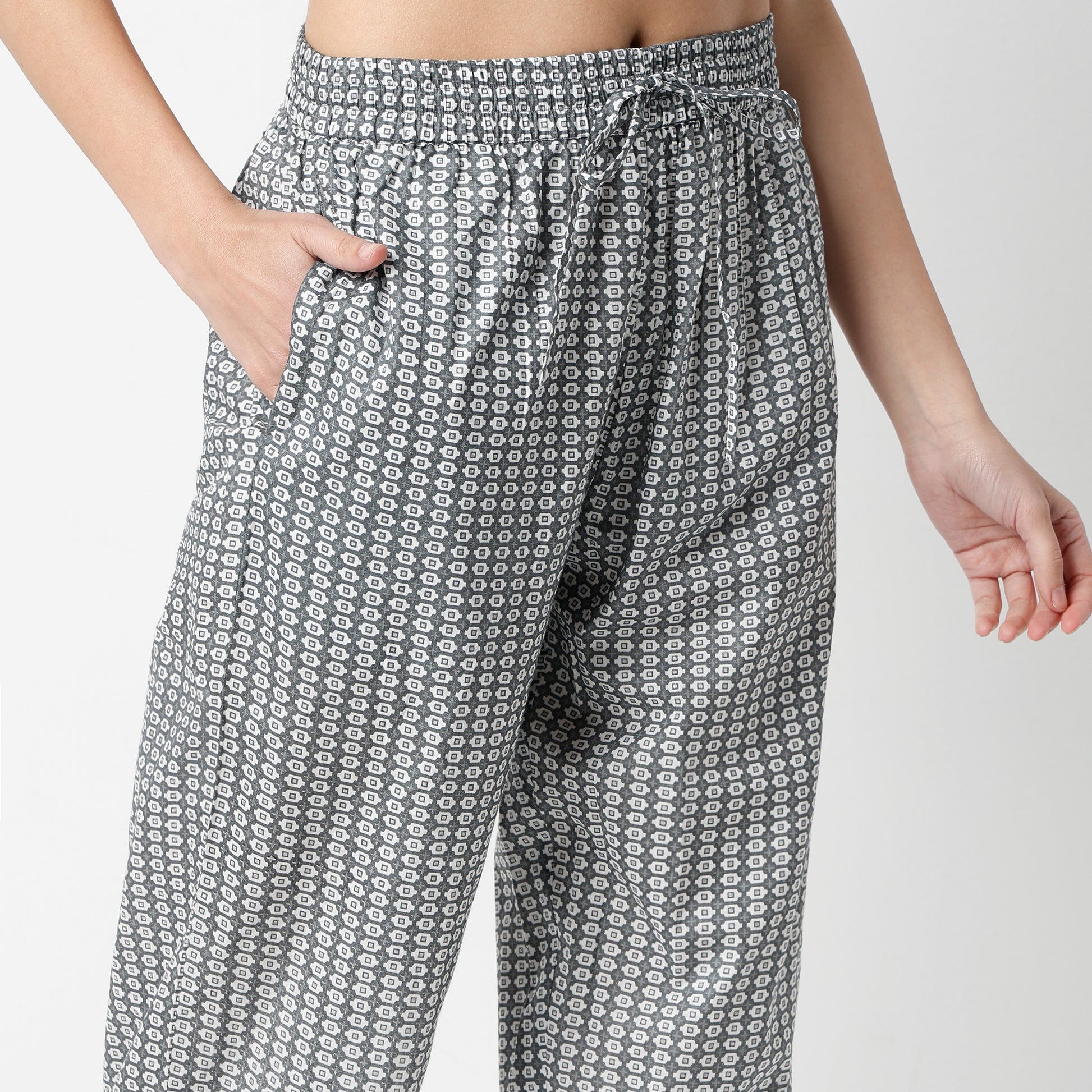 Flare Fit Printed Round Neck Kurta and Pant with Dupatta Set