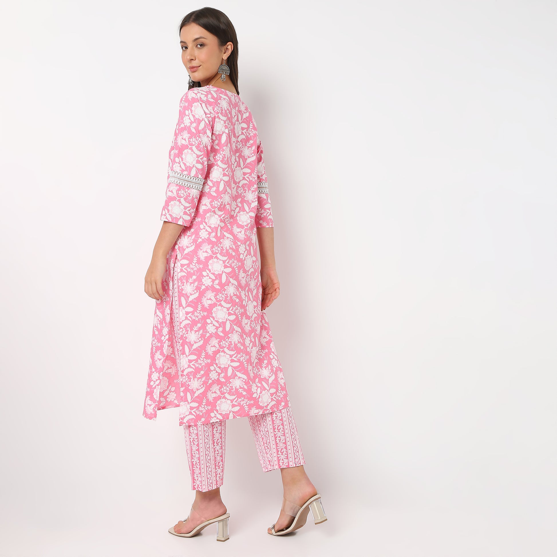 Printed Straight Kurta and Pant With Dupatta Set