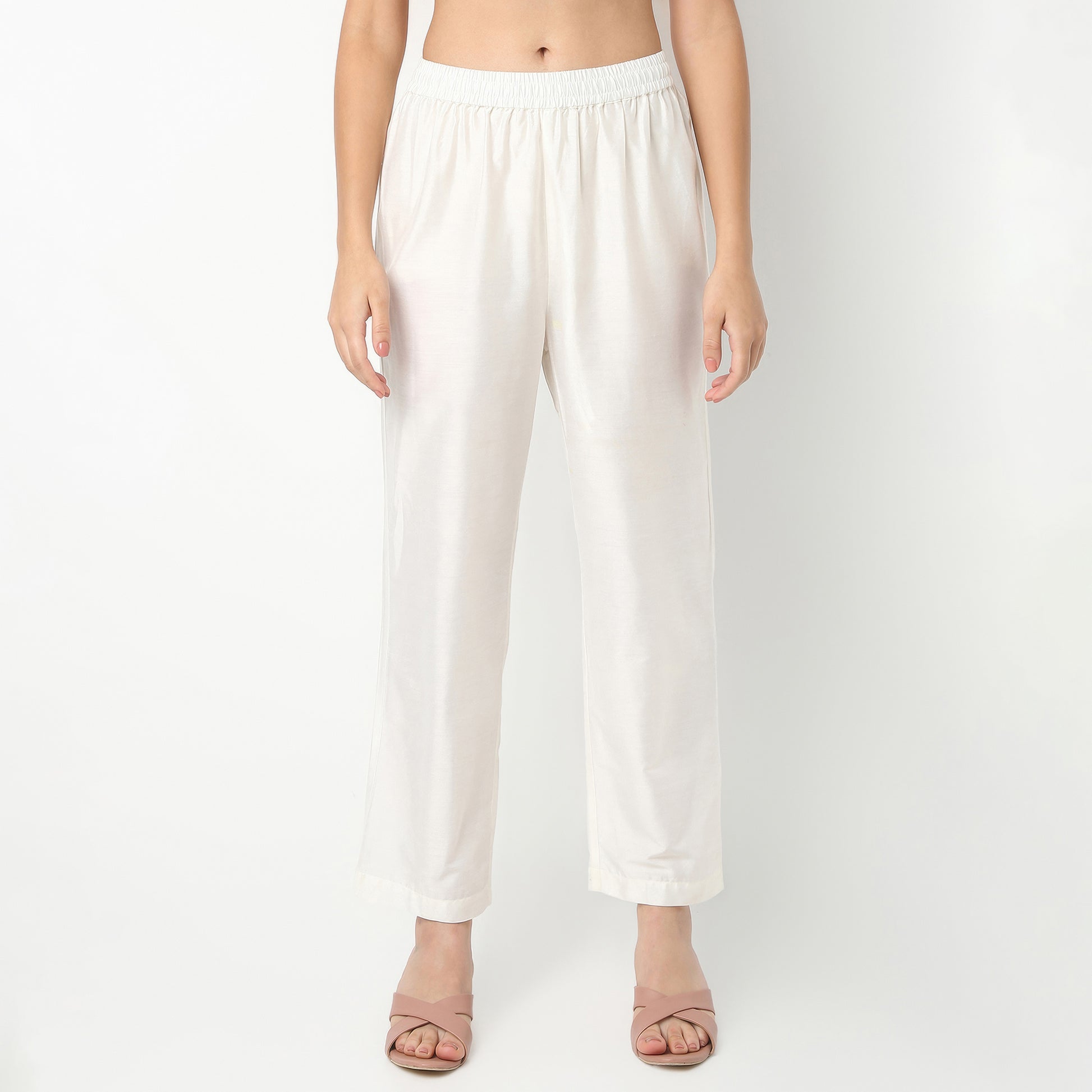 Straight Fit Embroidered Round Neck Kurta and Pant with Dupatta Set