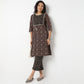 Printed Straight Kurta With Pant Set