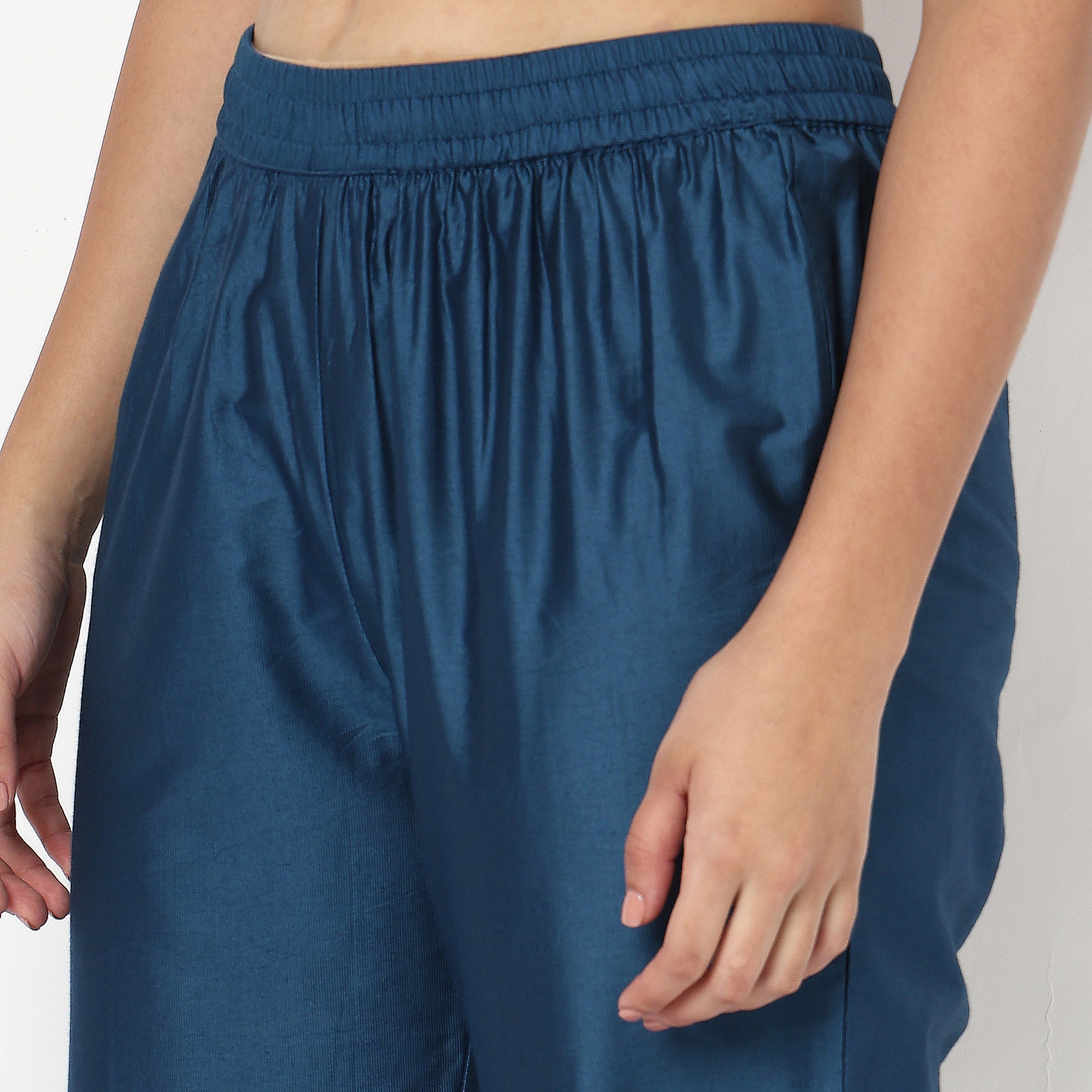 V-Neck Embroidered Kurta and Pant With Dupatta Set