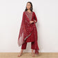 Straight Fit Embellished Kurta and Pant with Dupatta Set