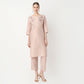 Straight Fit Embroidered Kurta with Pant Set