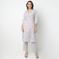 Buy Women Straight Fit Printed Three-Fourth Sleeve Kurta with Pant Set  - Style Union