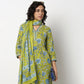 Buy Women Flare Fit Printed Three-Fourth Sleeve Kurta with Pant Set  - Style Union