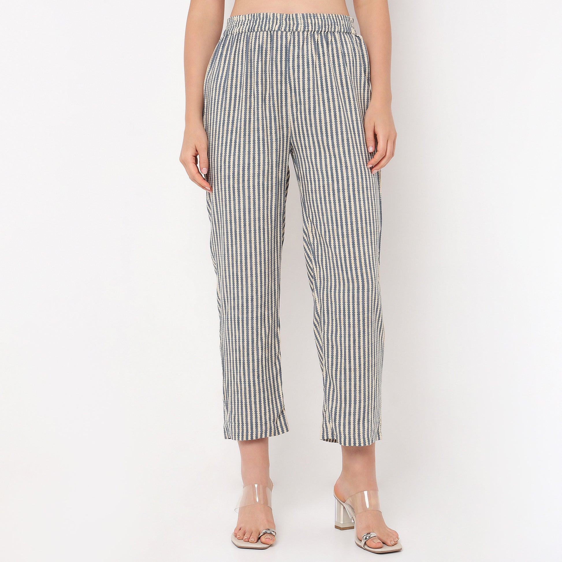 V-Neck Printed Kurta and Pant Set