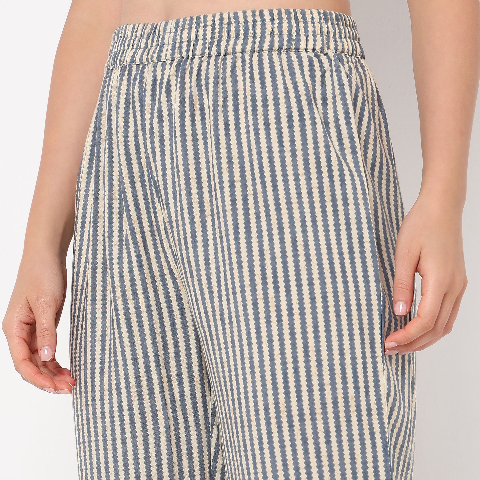 V-Neck Printed Kurta and Pant Set