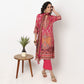 Buy Women Straight Fit Printed Three-Fourth Sleeve Kurta and Pant with Dupatta Set  - Style Union