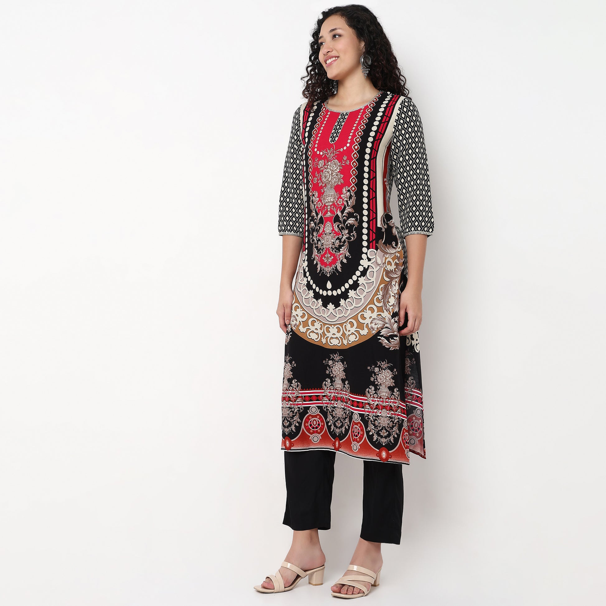 Printed Kurta and Pant Set