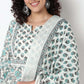 Floral Print Straight Kurta and Pant with Dupatta Set