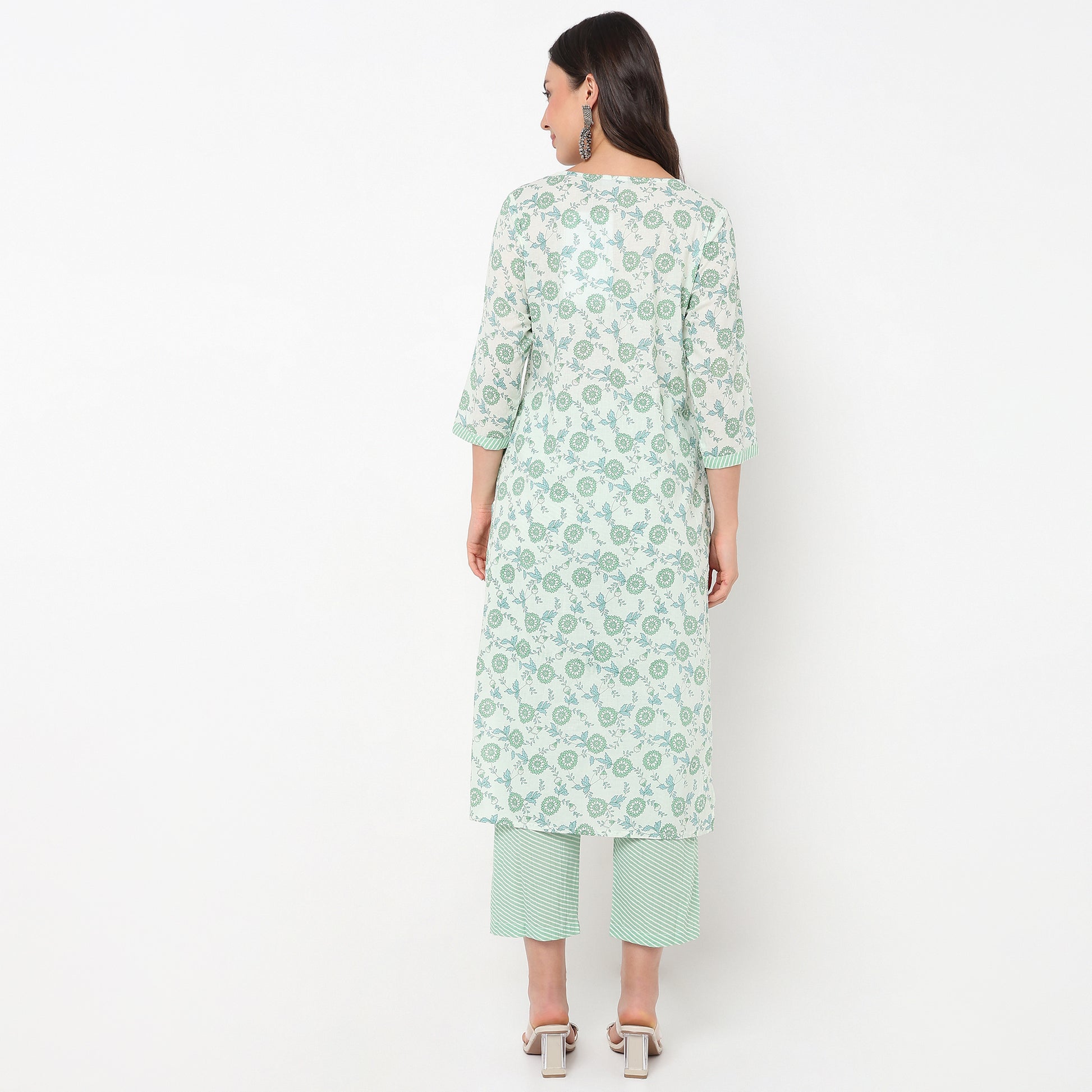 Straight Fit Printed Kurta and Pant with Dupatta Set