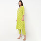 Straight Fit Printed Kurta and Pant with Dupatta Set