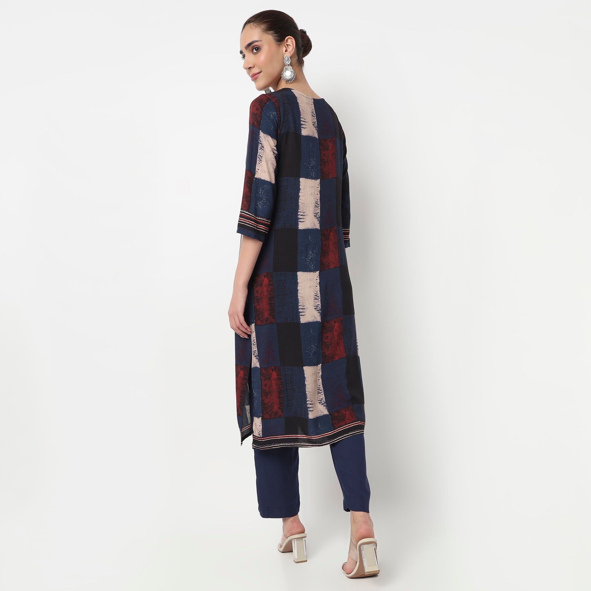 Printed Straight Kurta with Pant and Dupatta Set